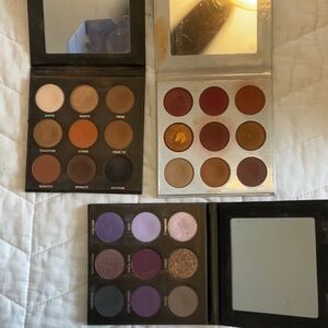 Kylie cosmetics palettes - bronze burgundy and purple